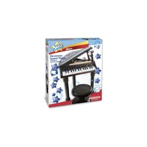 Bontempi Electronic Grand Piano with stool and microphone, Musikalsk legetøj, Klaver, 3 År, AA, Sort