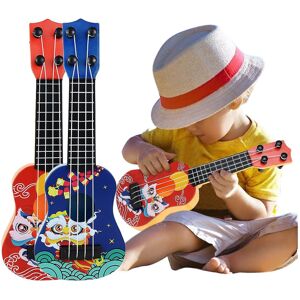 Miniguitar til baby børn begynder klassisk mini ukulele guitar pædagogisk musikinstrument legetøj til børn tidlig uddannelse Red