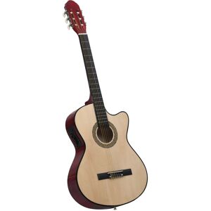 vidaXL klassisk western cutaway guitar med equalizer og 6 strenge