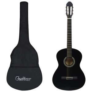 vidaXL Set de guitarra clásica para principiante 12 pzas negro 4/4 39