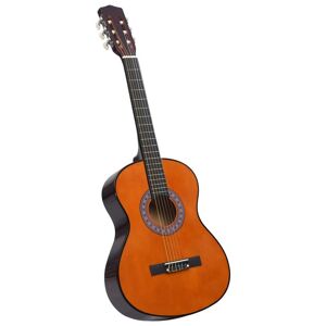 vidaXL Guitarra clásica niños y principiantes madera de tilo 3/4 36