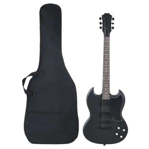 vidaXL Guitarra eléctrica para principiantes con funda negro 4/4 39