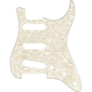 Fender 11-Hole Strat SSS Pickguard AW Aged White Moto