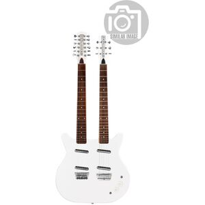 Danelectro Doubleneck 612 White Blanco