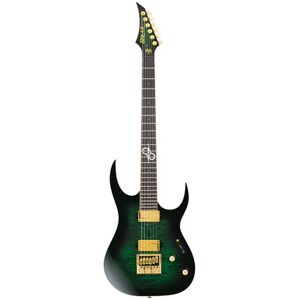Solar Guitars S1.6MS Signature Quilted Green Burst Gloss