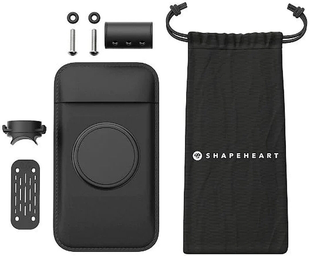 Shapeheart Scooter Bundle Soporte magnético para teléfono inteligente para el tablero de instrumentos - Negro (M)