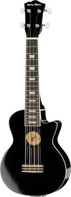 Harley Benton UK-L100E BK Soprano Ukulele Negro de alto brillo