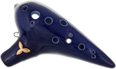 Thomann Zfan Fairy Ocarina AC 12-H C3 Azul oscuro con marca dorada