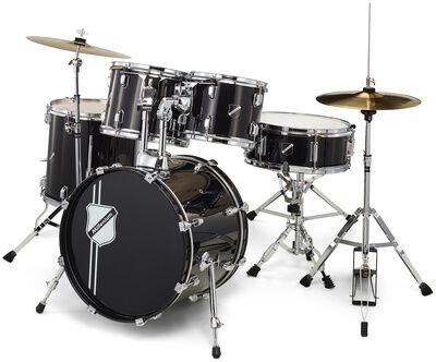 Millenium Focus 18 Drum Set Black Negro