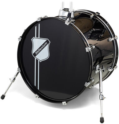 Millenium Focus 20"x16" Bass Drum Black Negro