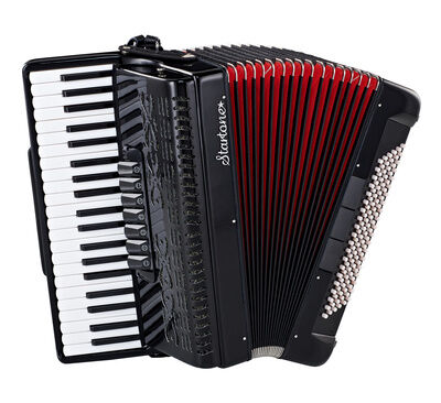 Startone Piano Accordion 120 Black MKII Negro