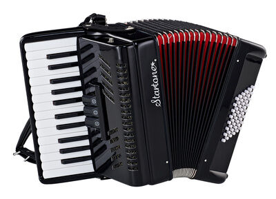 Startone Piano Accordion 48 Black MKII Negro