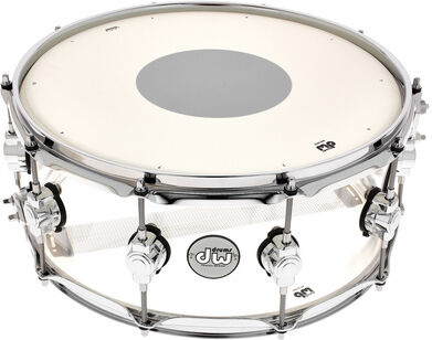 DW Design 14"x06" Acryl Snare Transparente