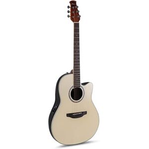 Applause Traditional AB24-4S Guitare électro-acoustique, à profondeur de corps moyenne et pan coupé, non-teintée et satinée - Publicité