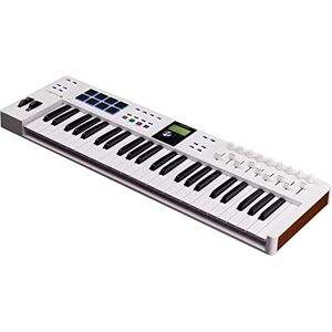 Arturia KeyLab Essential 49 mk3 Clavier contrôleur MIDI pour la production musicale 49 Touches, 9 Encodeurs, 9 Faders, 1 Molette de modulation, 1 Molette de Pitch Bend, 8 Pads Blanc - Publicité