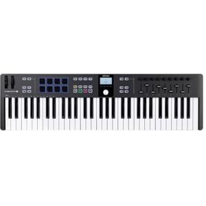 Arturia KeyLab Essential 61 mk3 Clavier contrôleur MIDI pour la production musicale 61 Touches, 9 Encodeurs, 9 Faders, 1 Molette de modulation, 1 Molette de Pitch Bend, 8 Pads Noir - Publicité