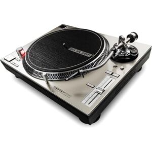 Reloop Tourne-disque  RP-7000, pour DJ, avec couple élevé, entraînement direct par Quartz, réglable en hauteur MK2 Bras en S Argenté Argenté métallisé - Publicité