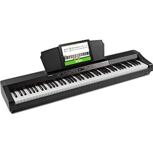 Alesis Prestige Artist – Piano numérique 88 touches de taille authentique à mécanique graduée à marteaux, 30 sons de clavier piano et enceintes - Publicité