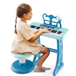 Costway clavier de piano à 37 touches pour enfant, jouet piano