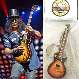 Keychain Guitare Gibson Les Paul Tobacco Slash Guns N Roses - Publicité