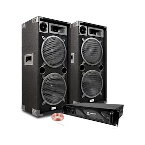 Pack Sonorisation IBIZA SOUND STAR 210 - DISCO BOX, Amplificateur BM SONIC 2000W TOTAL - Bass-Reflex 2 Boomers 25cm - 3 voies