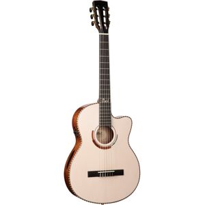 Classic Series Sol Encanto White Blond guitare électro-acoustique folk avec étui softcase