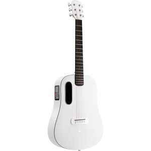 Music ME Play 36" Sail White guitare électro-acoustique folk connectée avec housse Lite Bag