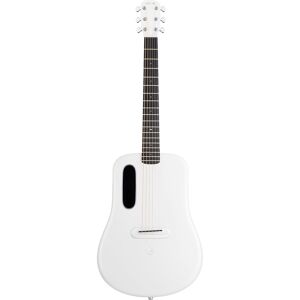 Music ME 4 Carbon 36" White guitare électro-acoustique folk connectée avec housse Airflow Bag