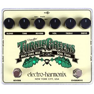 Electro Harmonix Turnip Greens pédale d'effets overdrive et reverb