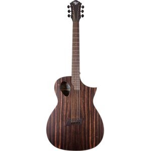 Forte Exotic Java Ebony guitare folk électro-acoustique avec technologie Port