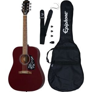 Starling Acoustic Guitar Player Pack Wine Red guitare folk acoustique