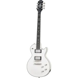 Jerry Cantrell Les Paul Custom Prophecy Bone White guitare électrique signature avec étui