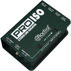 PRO ISO boîte de direct stéréo passive symétrique +4 dB, asymétrique -10 dB