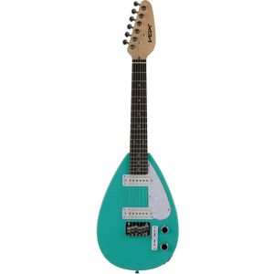 Mark III Teardrop Mini Aqua Green guitare électrique format mini avec housse