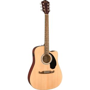 FA-125CE Dreadnought WN Natural guitare électro-acoustique folk avec préampli Fender FE-A2 - Publicité