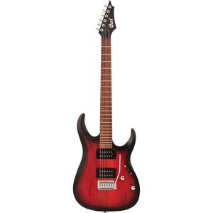 X-100 Open Pore Black Cherry Burst guitare électrique