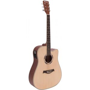 DIMAVERY JK-500 Guitare western, Cutaway, nature - Guitares acoustiques