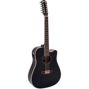 DIMAVERY DR-612 Western guitar 12-string, black - Guitares acoustiques