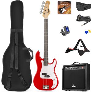 Max GigKit Pack Guitare Basse Rouge - Guitares