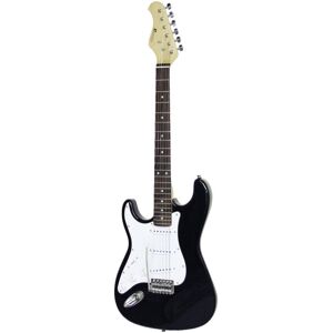 DIMAVERY ST-203 Guitare electrique gauche, noir - Guitares