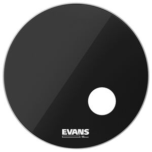 Evans 24 EQ3 Resonant Bass Drum BK Noir