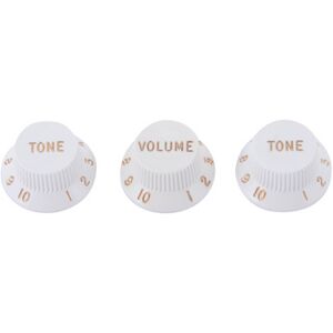 Fender Volume & Tone Knobs Set White Blanc