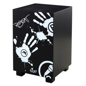 Beat Box Robeat Cajon blac-416 Noir avec impression blanche