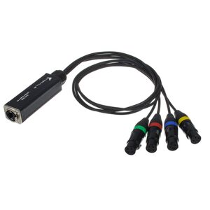 Stairville RJ45 DMX Shuttle Snake FX4 noir