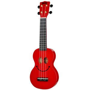 Mahalo Smiley Ukulele Red Rouge