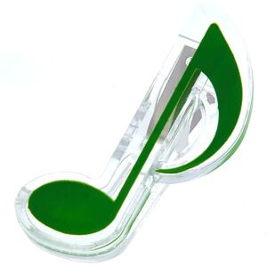 agifty Music Clip Eight Note Green vert