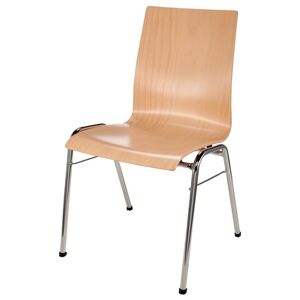 K&M 13400 Stackable Chair bois naturel