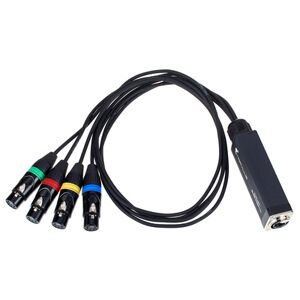 Stairville RJ45 DMX Shuttle Snake FX4-5p noir