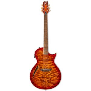 ESP LTD Tl-6 QM TEB Tiger Eye Burst