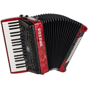 Hohner Bravo III 80 Red silent key Rouge